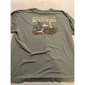 Straight Up Southern Short Sleeve Graphic Tee - Dogs XL Green